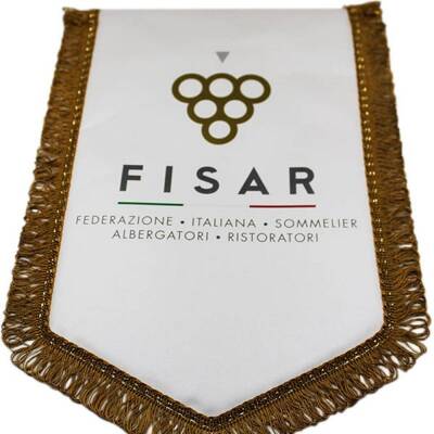 Gagliardetto istituzionale FISAR serigrafato 4 colori 35x25 - Solo per Delegazioni